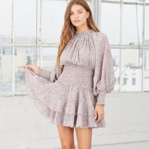 Cleobella Emma Snake Print Mini Dress S